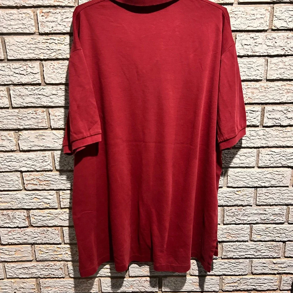 Polo Ralph Lauren Mens Burgandy Short Sleeve Polo Shirt Pony Logo XXL